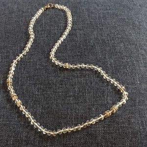 ⭐️3 for $15⭐️ J.crew long clear crystal necklace